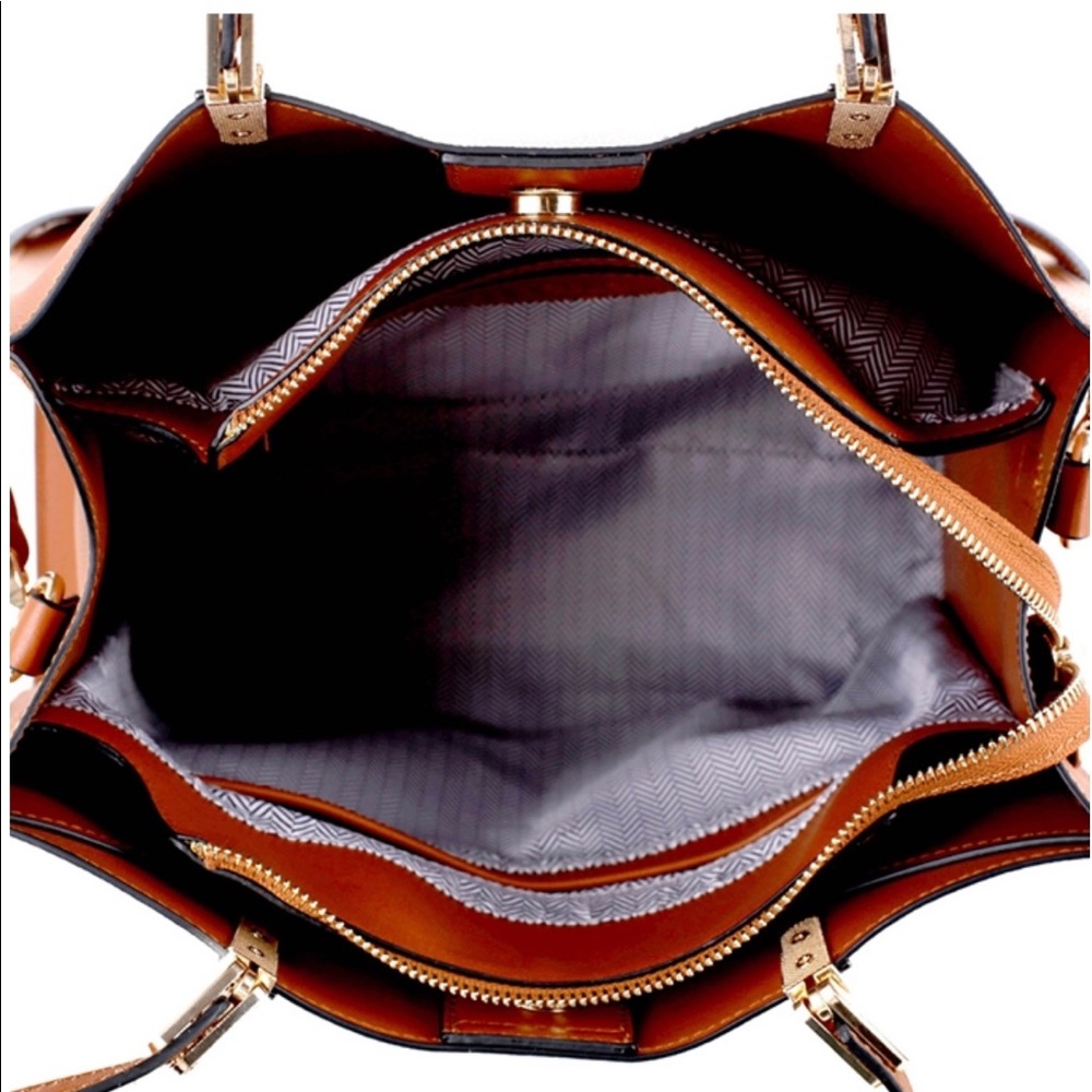 Multi-Compartment Structured 2-Way Tote - Picture 5 of 5